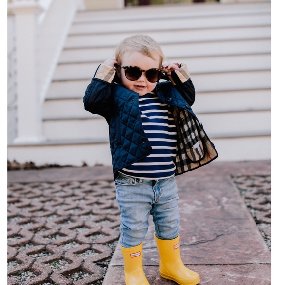 Burberry Kids Quilted Coat with Nova Sz